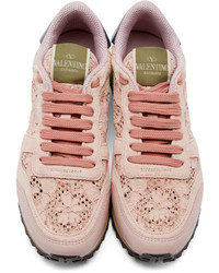 rosa niedrige Sneakers von Valentino