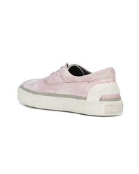 rosa niedrige Sneakers von Lanvin