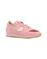 rosa niedrige Sneakers von Philippe Model