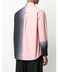 rosa Langarmhemd mit Farbverlauf von Henrik Vibskov