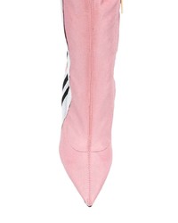 rosa Overknee Stiefel aus Satin von Gcds