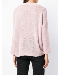 rosa Oversize Pullover von Max & Moi
