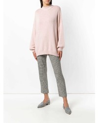 rosa Oversize Pullover von Fine Edge