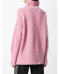 rosa Oversize Pullover von MSGM