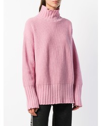 rosa Oversize Pullover von MSGM