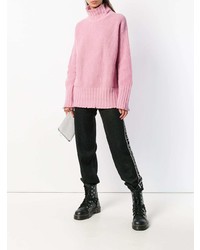 rosa Oversize Pullover von MSGM