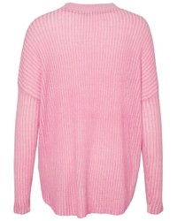 rosa Oversize Pullover von Junarose