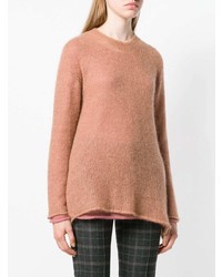 rosa Oversize Pullover von Roberto Collina