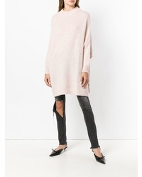 rosa Oversize Pullover von Dusan