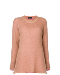 rosa Oversize Pullover von Roberto Collina