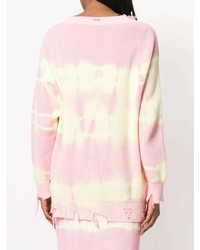 rosa Oversize Pullover von MSGM