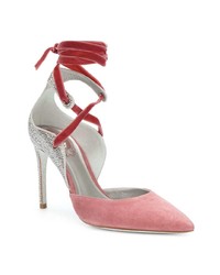 rosa Pailletten Pumps von Rene Caovilla