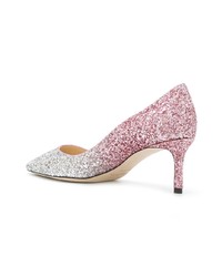 rosa Pailletten Pumps von Jimmy Choo