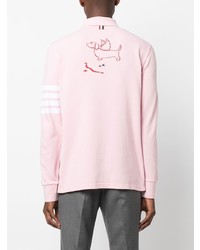 rosa Polo Pullover von Thom Browne