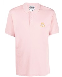rosa Polohemd von Moschino