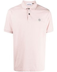 rosa Polohemd von Stone Island