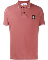 rosa Polohemd von Stone Island