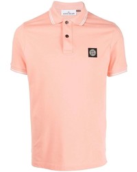 rosa Polohemd von Stone Island