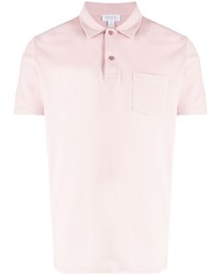 rosa Polohemd von Sunspel