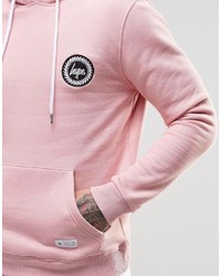 rosa Pullover mit einem Kapuze von Hype