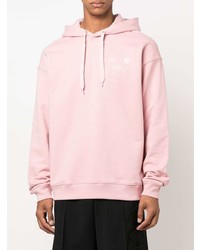 rosa Pullover mit einem Kapuze von Moschino