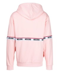 rosa Pullover mit einem Kapuze von Moschino