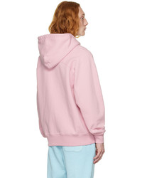 rosa Pullover mit einem Kapuze von AMI Alexandre Mattiussi