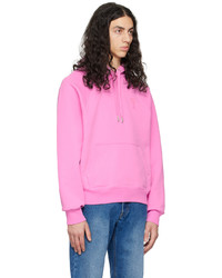 rosa Pullover mit einem Kapuze von AMI Alexandre Mattiussi