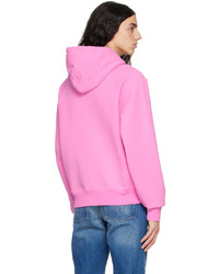 rosa Pullover mit einem Kapuze von AMI Alexandre Mattiussi