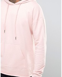 rosa Pullover mit einem Kapuze