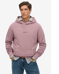 rosa Pullover mit einem Kapuze von Superdry