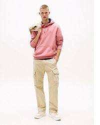 rosa Pullover mit einem Kapuze von Tommy Jeans