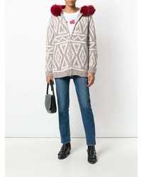 rosa Pullover mit einem Reißverschluß von Eleventy