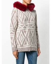 rosa Pullover mit einem Reißverschluß von Eleventy