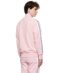rosa Pullover mit einem Reißverschluß von Palm Angels