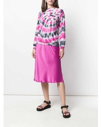 rosa Mit Batikmuster Pullover mit einem Rundhalsausschnitt von Prada