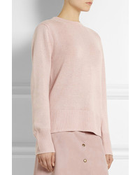 rosa Pullover mit einem Rundhalsausschnitt von ADAM by Adam Lippes