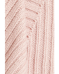 rosa Pullover mit einem Rundhalsausschnitt von ADAM by Adam Lippes