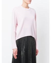 rosa Pullover mit einem Rundhalsausschnitt von Cédric Charlier