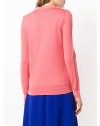 rosa Pullover mit einem Rundhalsausschnitt von Burberry