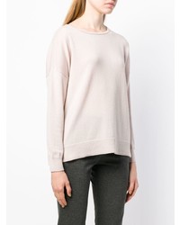 rosa Pullover mit einem Rundhalsausschnitt von Incentive! Cashmere