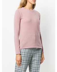 rosa Pullover mit einem Rundhalsausschnitt von Max Mara