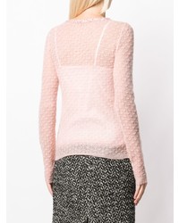 rosa Pullover mit einem Rundhalsausschnitt von Ermanno Scervino