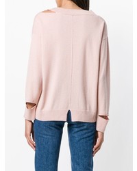 rosa Pullover mit einem Rundhalsausschnitt von Pinko