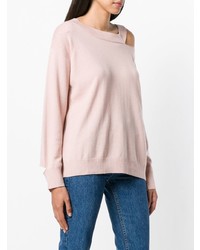 rosa Pullover mit einem Rundhalsausschnitt von Pinko