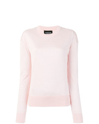 rosa Pullover mit einem Rundhalsausschnitt von Calvin Klein 205W39nyc