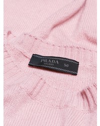 rosa Pullover mit einem Rundhalsausschnitt von Prada