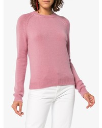 rosa Pullover mit einem Rundhalsausschnitt von Alexandra Golovanoff