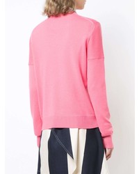 rosa Pullover mit einem Rundhalsausschnitt von Calvin Klein 205W39nyc