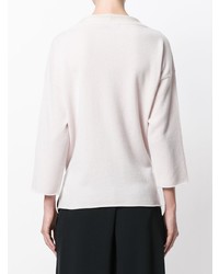 rosa Pullover mit einem Rundhalsausschnitt von Fabiana Filippi